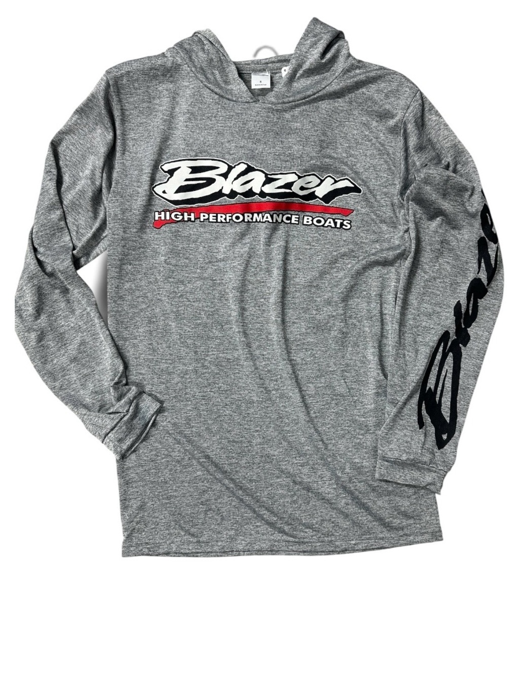 PARAGON Gray Blazer Graphic Hooded Long Sleeve Shirt